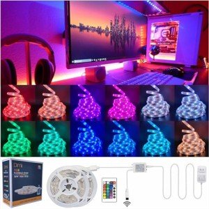 32.8ft RGB LED Strip Lights with Remote