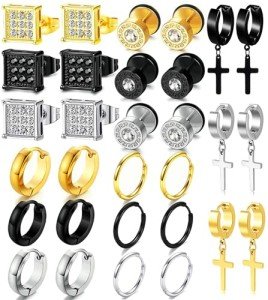 15 Pairs Stylish Earrings Set for Everyone