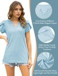 Trendy Women's Summer V-Neck Petal Sleeve Top