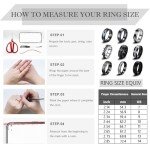 9Pcs Stainless Steel Fidget Rings Set for Everyone