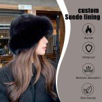 Cozy Women's Faux Fur Bucket Hat - Black