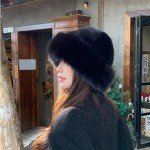Cozy Women's Faux Fur Bucket Hat - Black