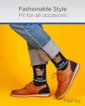 MeMoi Men's Old Fashioned Novelty Crew Socks
