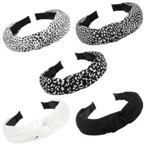 5PC Knotted Headbands for Women & Girls