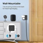 Flat Plug Power Strip with USB Ports, 5ft