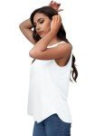 Women’s Casual Sleeveless Tank Top in White