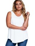 Women’s Casual Sleeveless Tank Top in White