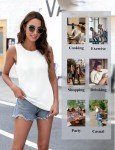Women’s Casual Sleeveless Tank Top in White