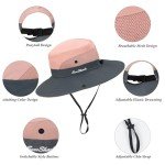 Pink Foldable UV Protection Sun Hat for Women
