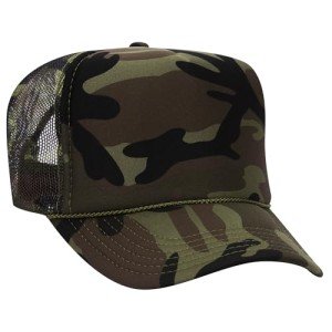 Joe's USA Camouflage Foam Trucker Hat – Green