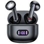Bluetooth Wireless Earbuds with 60Hrs Playback Black