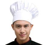 Adjustable White Chef Hat Set of 2