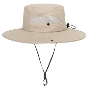 Kids UV Protection Beach Bucket Hat - Dark Beige