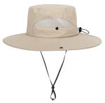 Kids UV Protection Beach Bucket Hat - Dark Beige
