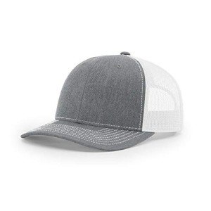 Heather Grey/White Adjustable Trucker Baseball Cap