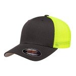 2-Tone Charcoal/Neon Yellow Trucker Cap