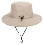Kids UV Protection Beach Bucket Hat - Dark Beige