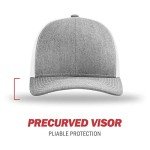 Heather Grey/White Adjustable Trucker Baseball Cap