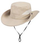 Kids UV Protection Beach Bucket Hat - Dark Beige