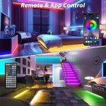 100ft Color Changing LED Strip Lights with Remote