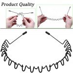 Men's 3-Pack Non-Slip Metal Hair Bands