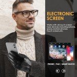 Men's Touchscreen Winter Leather Gloves Under $10