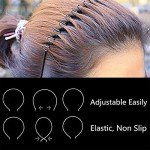 Men's 3-Pack Non-Slip Metal Hair Bands