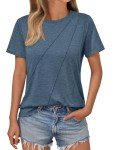 Stylish Navy Short Sleeve Women’s T-shirt