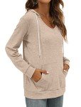Chic V-Neck Long Sleeve Sweatshirt for Women