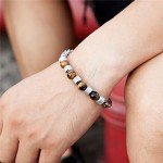 Natural Stone Beaded Bracelet for Men and Women