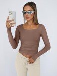 Trendy Y2K Long Sleeve Crop Tops for Women