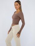 Trendy Y2K Long Sleeve Crop Tops for Women