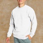 Hanes EcoSmart X-Large White Sweatshirt