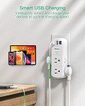 Rotating USB Surge Protector Outlet Extender