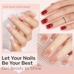 6-Color Sheer Nude Mini Nail Polish Set