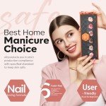 6-Color Sheer Nude Mini Nail Polish Set