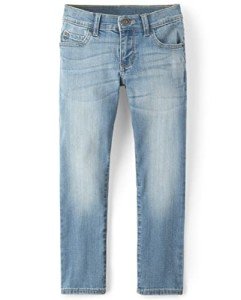 Boys Stretch Straight Leg Jeans - Size 10