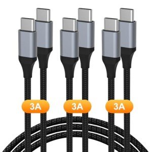USB C to C Cable 3-Pack Fast Charging