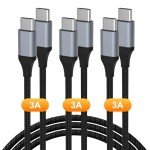 USB C to C Cable 3-Pack Fast Charging