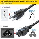 5FT 3 Prong Power Cord for LG TVs