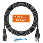 5FT 3 Prong Power Cord for LG TVs