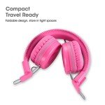 Kids Foldable Stereo Headphones with Tangle-Free Cord