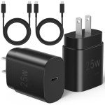 Fast Charging Type C Charger Block, 2-Pack