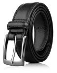 Men's Black Leather Belt - Classic & Fashionable