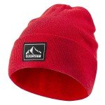 Bright Red Knit Cuffed Beanie for All Ages