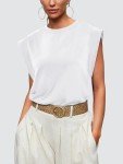 Stylish White Sleeveless Top for Women Under $10