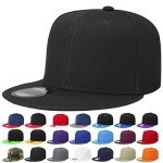 Falari Adjustable Snapback Hat in Black