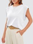 Stylish White Sleeveless Top for Women Under $10