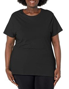 Plus-Size Cotton Crewneck T-Shirt for Women