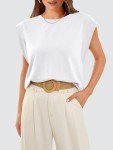 Stylish White Sleeveless Top for Women Under $10